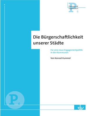 cover image of Die Bürgerschaftlichkeit unserer Städte